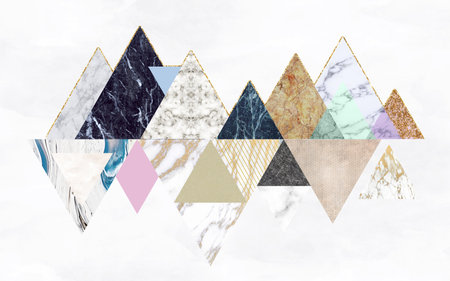 Triangle abstract background. Triangles pattern. Geometric shapes.の写真素材