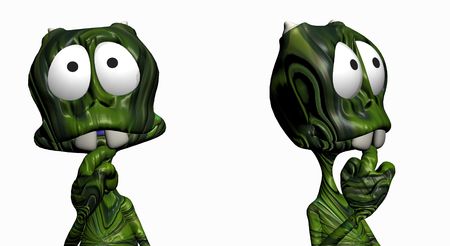 toon alienの写真素材