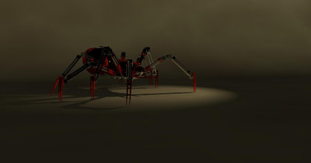 mechanical spiderの写真素材