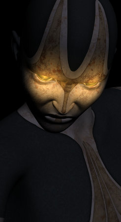 female cyborgの写真素材