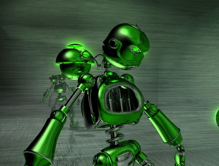 robot with an attitudeの写真素材