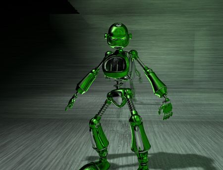 robot with an attitudeの写真素材