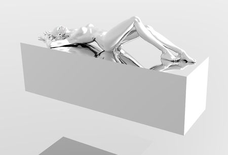 platinum woman on bannerの写真素材