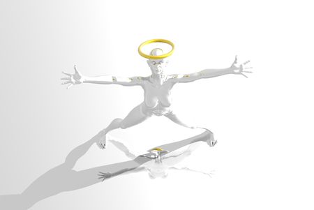 silver angelの写真素材