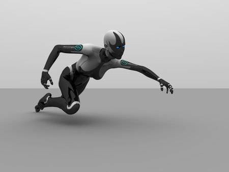 female cyborgの写真素材