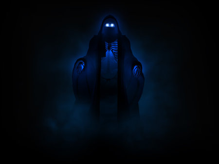 Grim reaper undead character