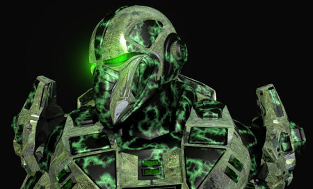 Future soldier in advanced armor