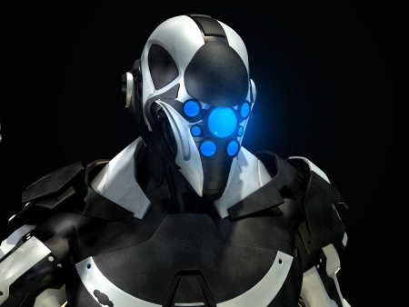 Futuristic soldierの写真素材