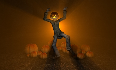 pumpkin manの写真素材