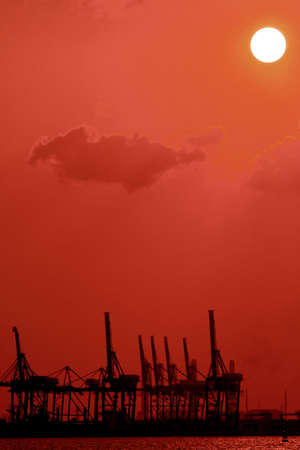 Morning sunrise from the east.の写真素材