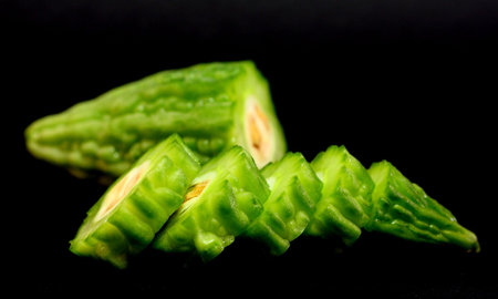 Fresh Bitter Gourdの写真素材