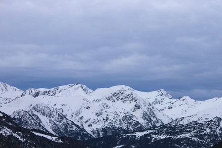 Winter landscape in the mountains