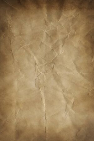 Old creased paper sheet textureの写真素材
