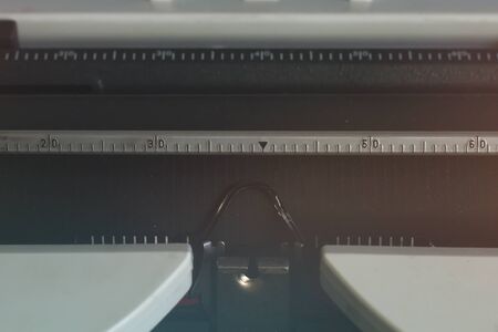 Detail of old vintage typewriterの写真素材