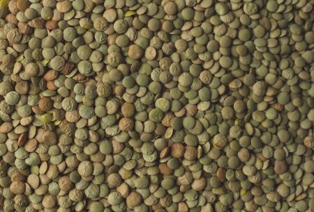 Pile of raw lentils close upの写真素材