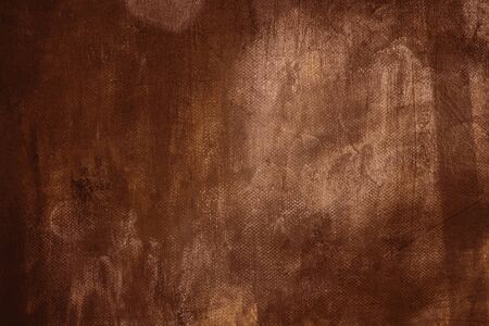 Brown grungy canvas backdrop or textureの写真素材