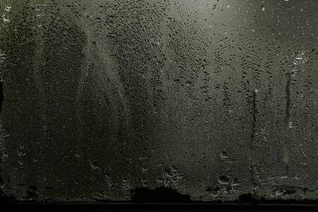 Condensation droplets in a windowの写真素材