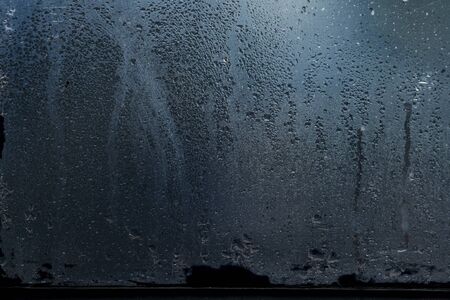 Condensation droplets in a windowの写真素材