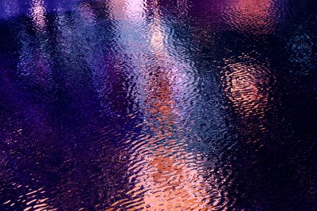 Colorful reflection in the waterの写真素材