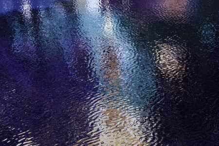 Colorful reflection in the waterの写真素材