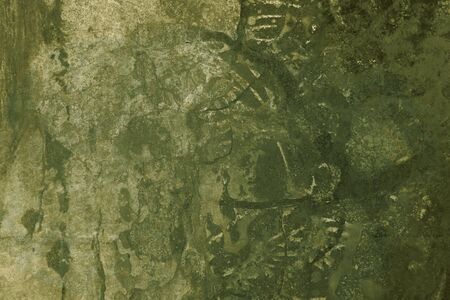 Green grungy metallic sheet textureの写真素材