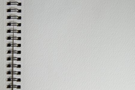 Blank watercolor paper pad with ringsの写真素材