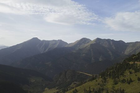 Landscape in the Pyrenees mountainsの写真素材
