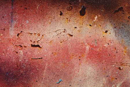 Old rusted wall grungy backdropの写真素材