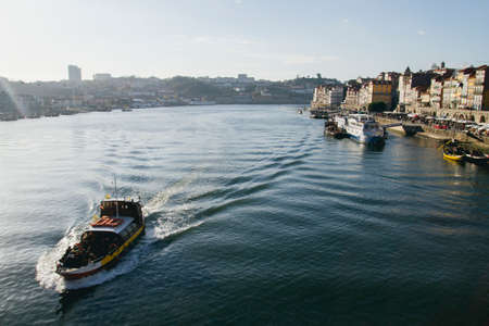 Douro river in Porto, Portugalの写真素材
