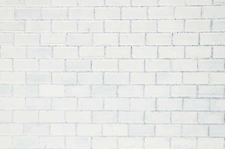 White painted brickwall backgroundの写真素材