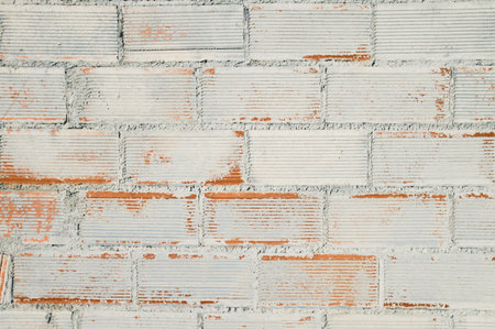White painted brickwall background