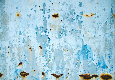 Blue rusty wooden wall