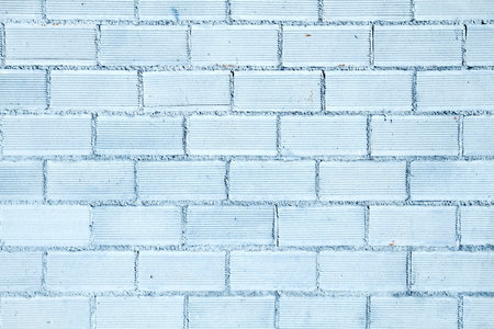 Blue painted brick wall background
