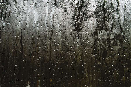 Condensation droplets on a windowの写真素材
