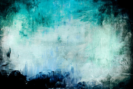 Blue color abstract painting background or texture