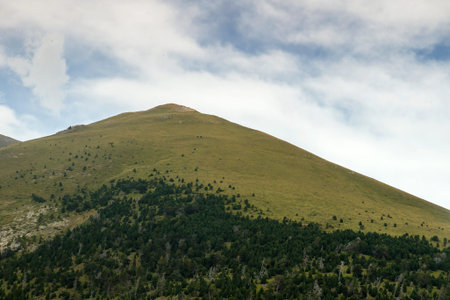 Mountains landscape in the Pyreneesの写真素材