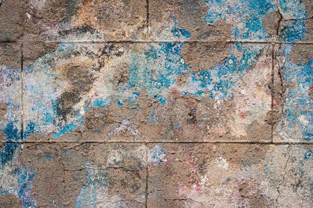 Old wall with peeling paint, grungy background or texture