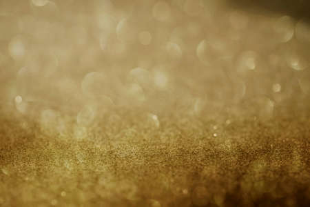 Golden glittering abstract christmas backgroundの写真素材