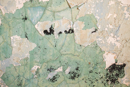 Old wall with peeling paint