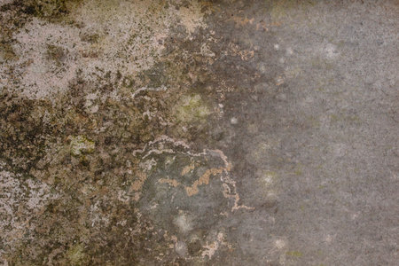 Old  grungy wall with damp close up, abstract background or texture