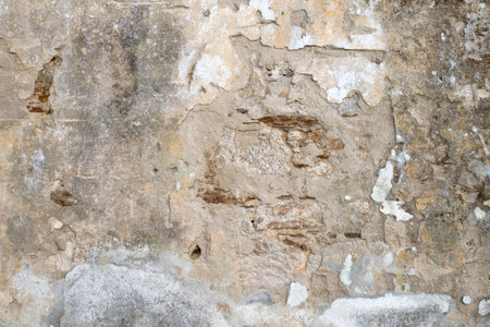 Old plastered wall grunge background or textureの写真素材