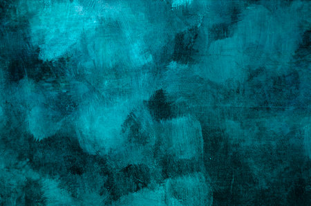 Abstract blue painting grunge background or textureの写真素材