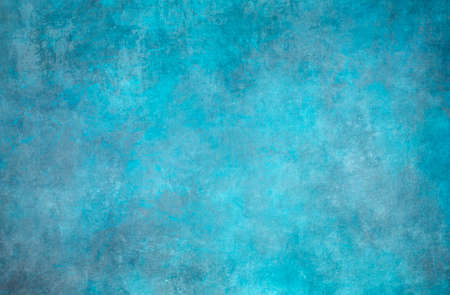 Old distressed blue backdrop, grunge background or textureの写真素材
