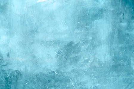Blue painted backdrop grunge canvas background or textureの写真素材