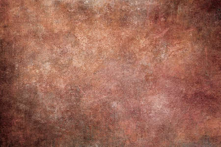 Worn red canvas background grunge textureの写真素材