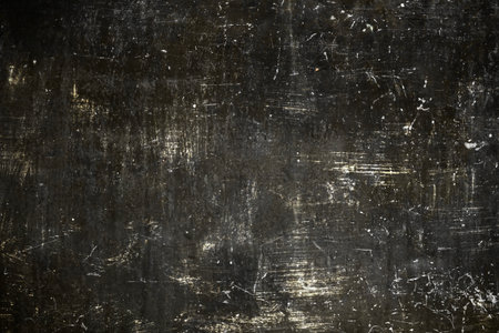 Old dark scratched metal texture grunge backgroundの写真素材