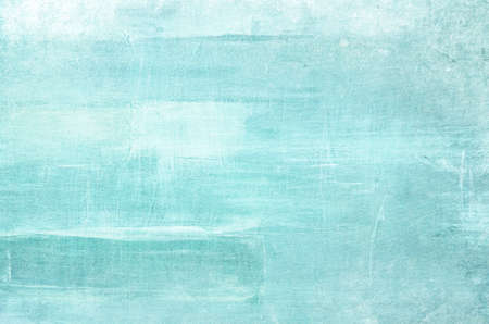 Pale blue abstract painting on canvas grunge background or textureの写真素材