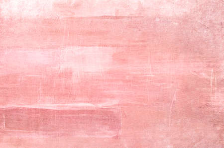 Pastel pink pink abstract painting on canvas grunge background or textureの写真素材