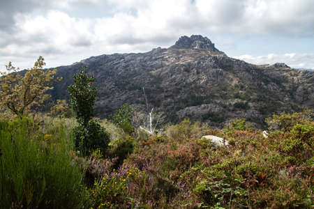 Mountain landscape in Peneda Geres National Park, Portugalの写真素材