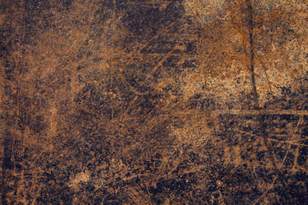 Old rusted metal sheet grungy background or textureの写真素材